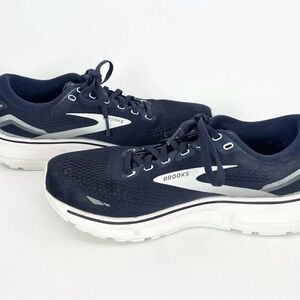 Brooks Ghost 15 Running Walking Shoes Sneakers Blue/White - WOMENS 9.5